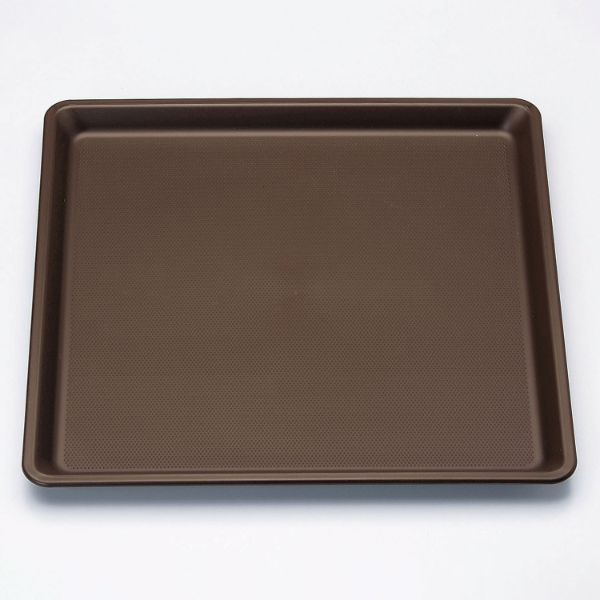 お盆 M44-352 正角盆 330×330 ブラウン ノンスリップ マイン