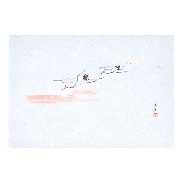 テーブルマット M33-097 四季紙 萬寿 双鶴 100枚入 マイン