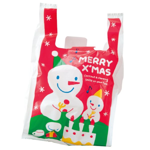 レジ袋 スノーマンレジバッグ-M(100枚) ヘッズ