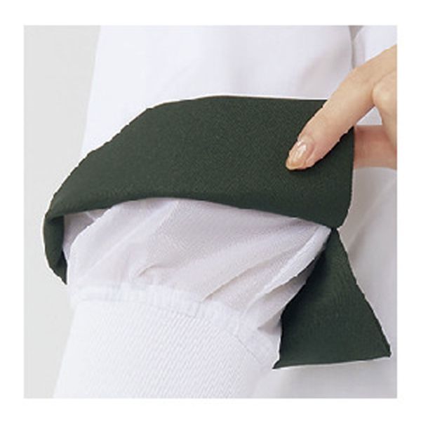 コックコート 兼用 7分袖 白/黒 M 住商モンブラン