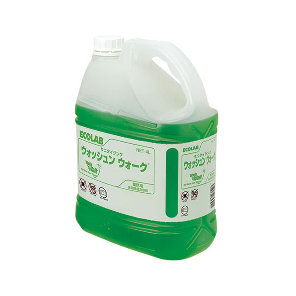 設備・機械用洗剤 床用除菌洗浄剤 ウォッシュンウォーク 4L エコラボ