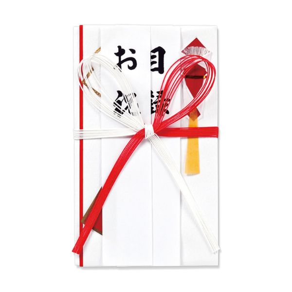 祝金封 赤白7本花結 短冊3枚入 マルアイ