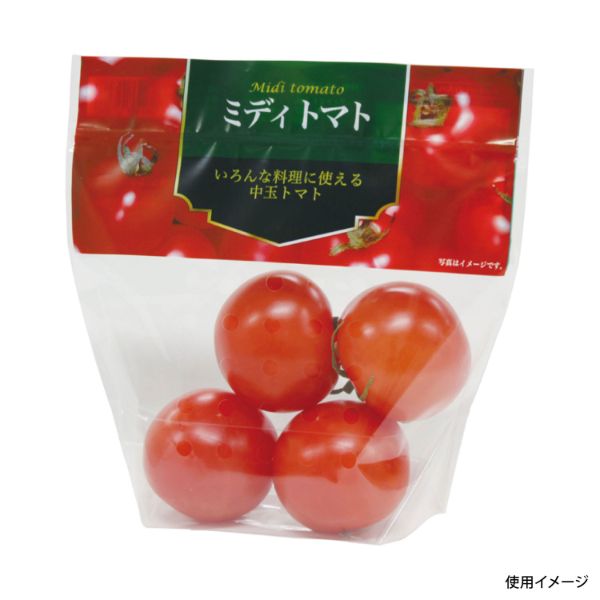 チャック付き袋 鮮度保持ミディトマト300g(チャック付) 精工