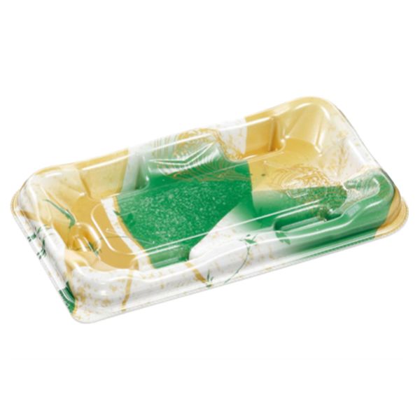 寿司容器 優彩1-3 本体 風光緑 エフピコ