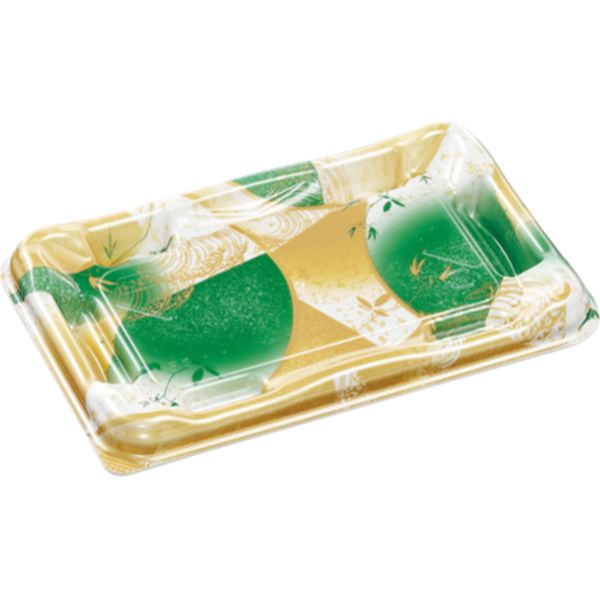 寿司容器 優彩2-3 本体 風光緑 エフピコ