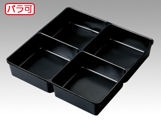 PSおせち中仕切 十文字 黒 7寸