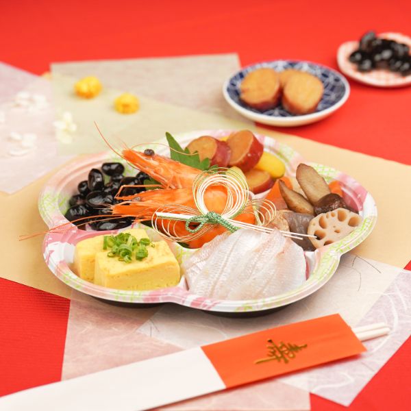割箸 祝箸 5膳セット 金寿 紅白 9寸両口 マスキ | テイクアウト容器の 