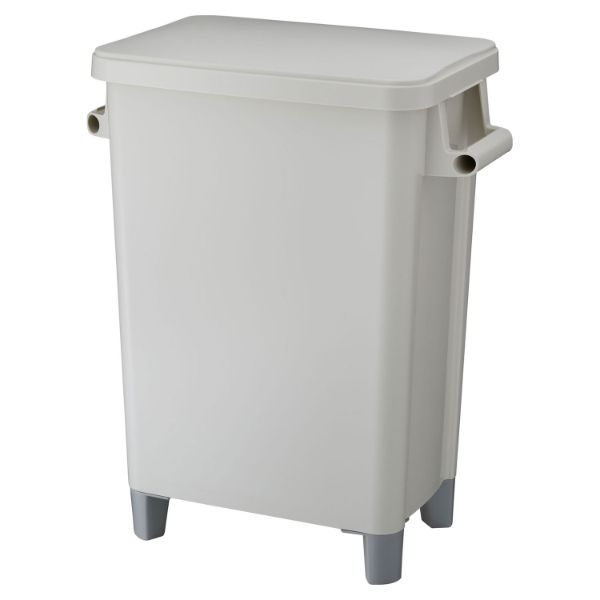 脚付ペール70L (排水栓付) GY リス