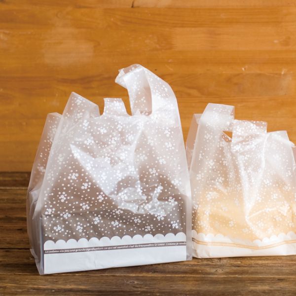 レジ袋 プチフラワーレジバッグ-M(100枚) ヘッズ