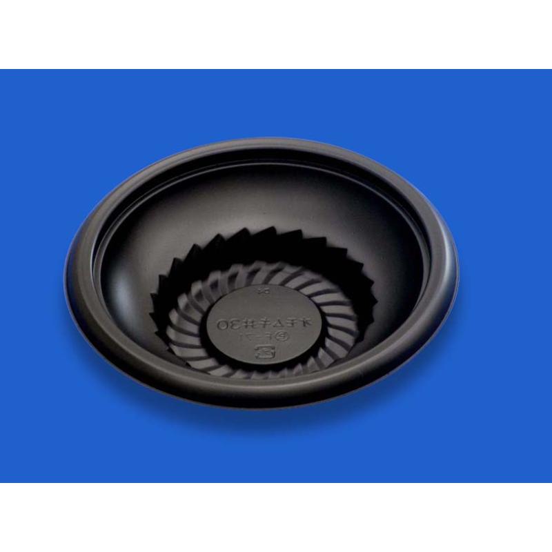 どんぶり容器 趣き丼30本体黒 デンカポリマー