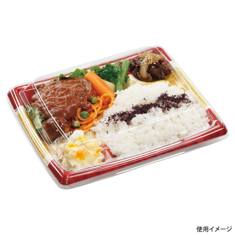惣菜容器 MFPかすが24-20-1 かぜ波赤金 エフピコ
