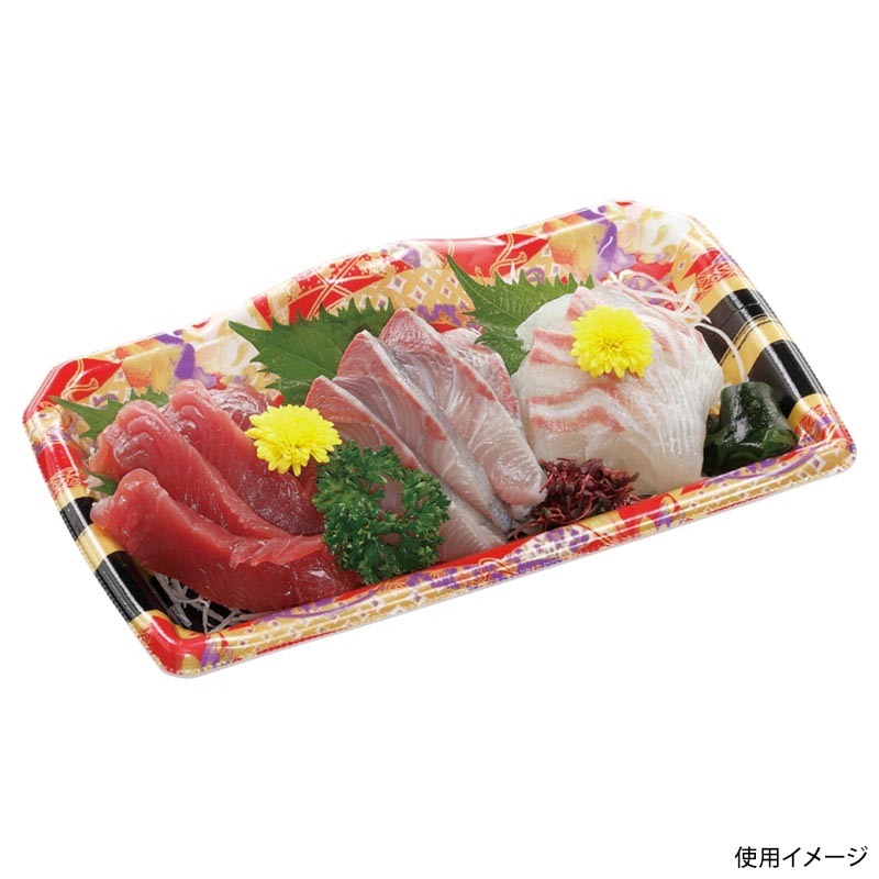 刺身容器 宝山24-14 本体 羽織赤 エフピコ