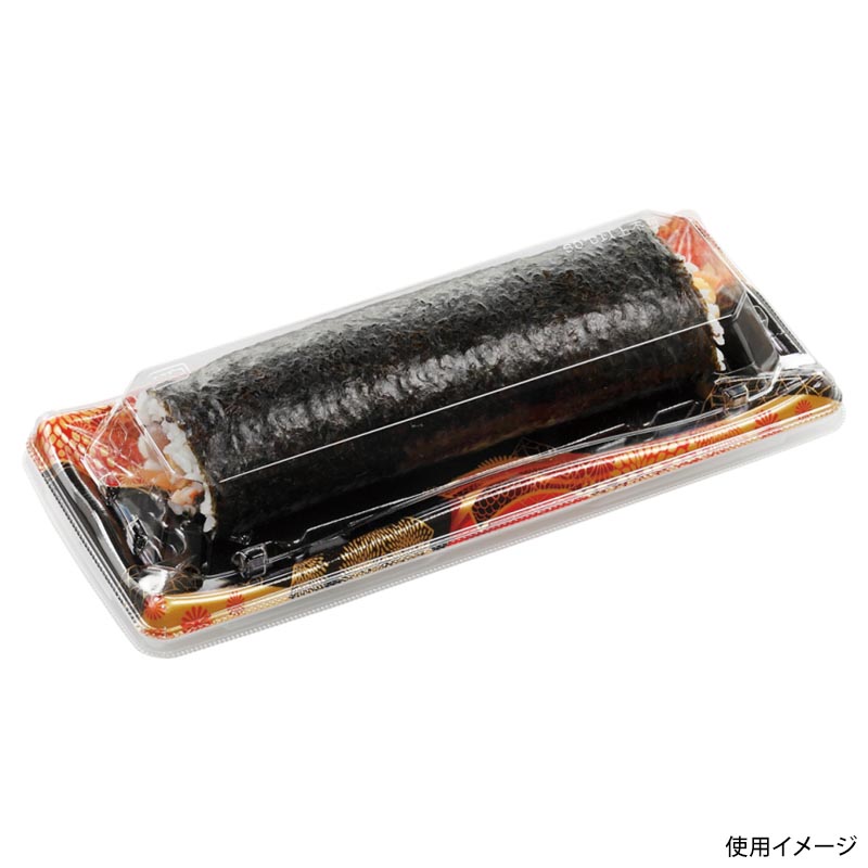 寿司容器 輝ステージ1-5PK 本体 はな扇子赤 エフピコ
