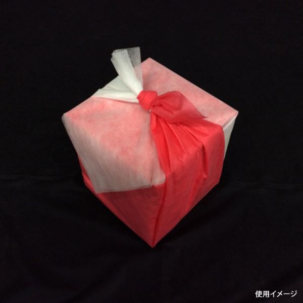 不織布 風呂敷 トマト×白 75×75cm 東京メディカル