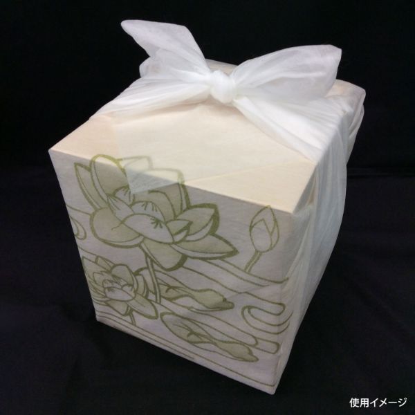 不織布 風呂敷 美装 白・蓮 90×90cm 東京メディカル
