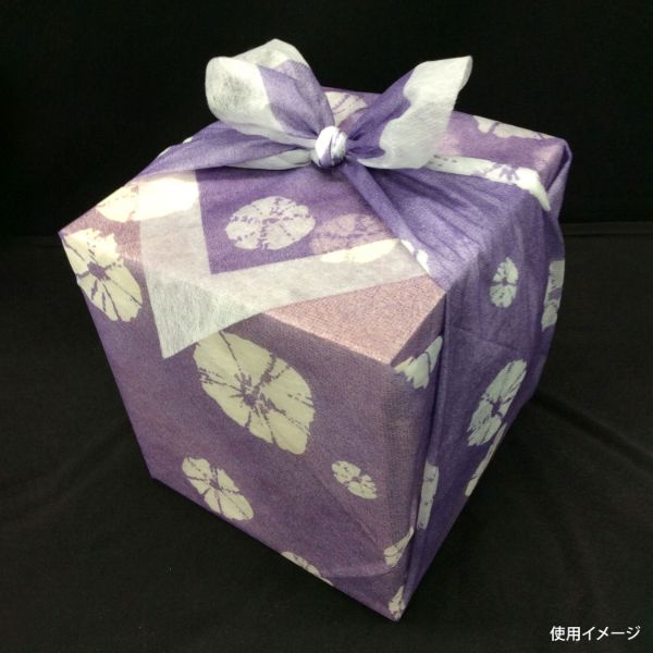 不織布 風呂敷 美装 絞り紫 90×90cm 東京メディカル