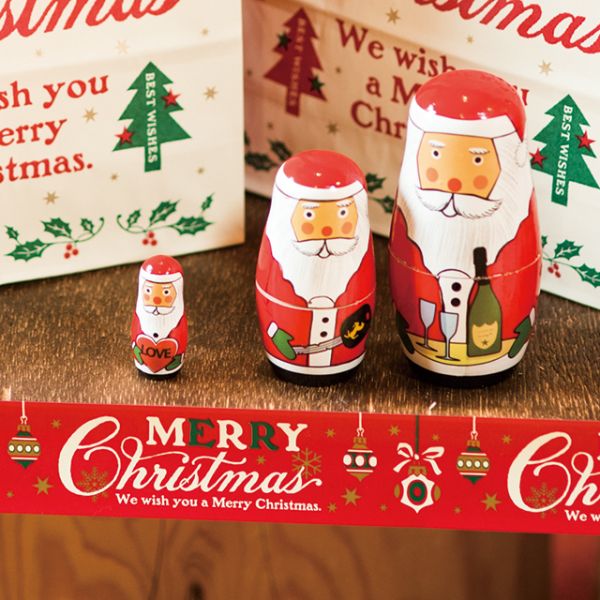 クラシカルクリスマス シール付ロール棚ポスター(1巻) ヘッズ