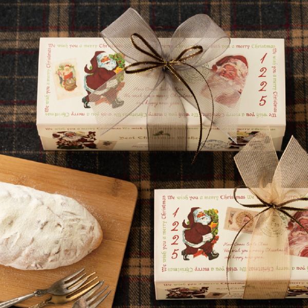 贈答箱 クリスマスアンティークサンタ ギフトBOXワイド型(20枚) ヘッズ