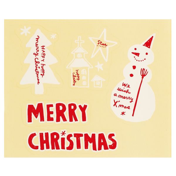 クリスマスウィンドウシール-5(1セット)