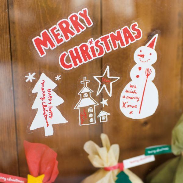 クリスマスウィンドウシール-5(1セット)