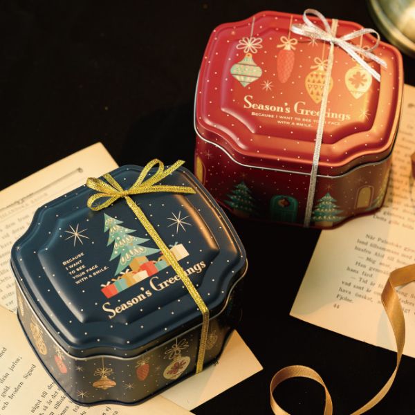 贈答箱 クリスマスオーナメント ギフト缶-2(6個) ヘッズ