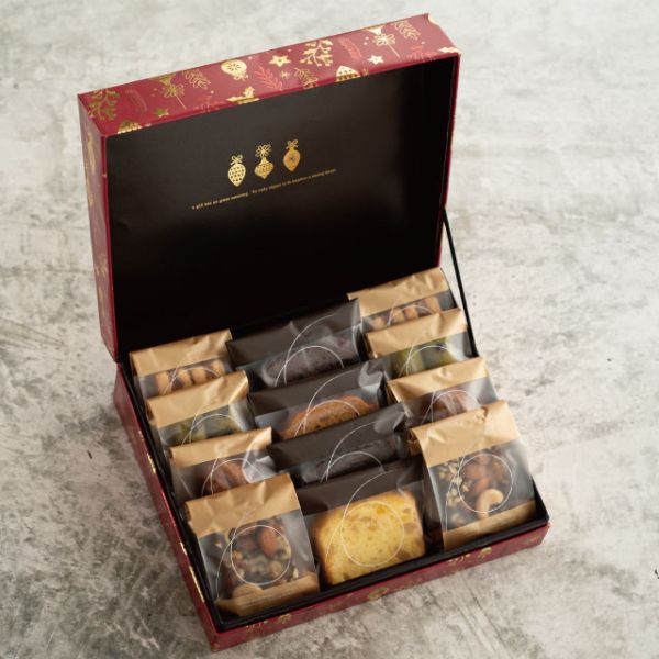 贈答箱 クリスマスオーナメント デザイン貼箱-M(4個) ヘッズ