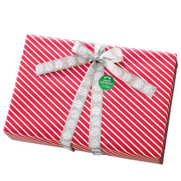 クリスマスオーナメント プリントサテンリボン-2/シルバー(1巻 ヘッズ