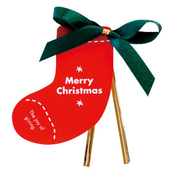 クリスマスオーナメント ワイヤータイ/ソックス-2(10個) ヘッズ