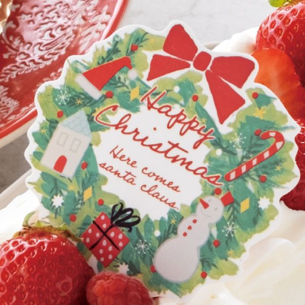 弁当ピック クリスマスケーキピック-リース(50枚) ヘッズ