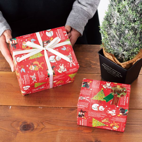 クリスマスジョリーバンド包装紙-1(50枚) ヘッズ