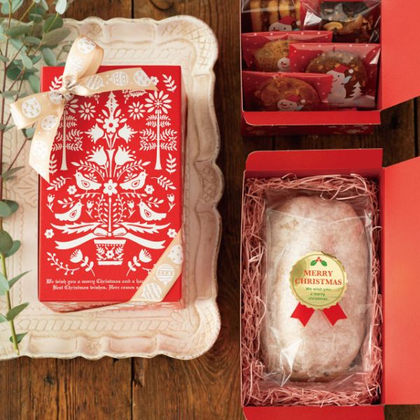 贈答箱 クリスマススカンジナビア ギフトBOXワイド型-M(10枚) ヘッズ