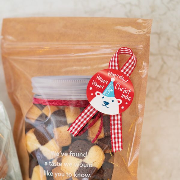 クリスマススノーベア シール-1/シロクマ(100枚) ヘッズ