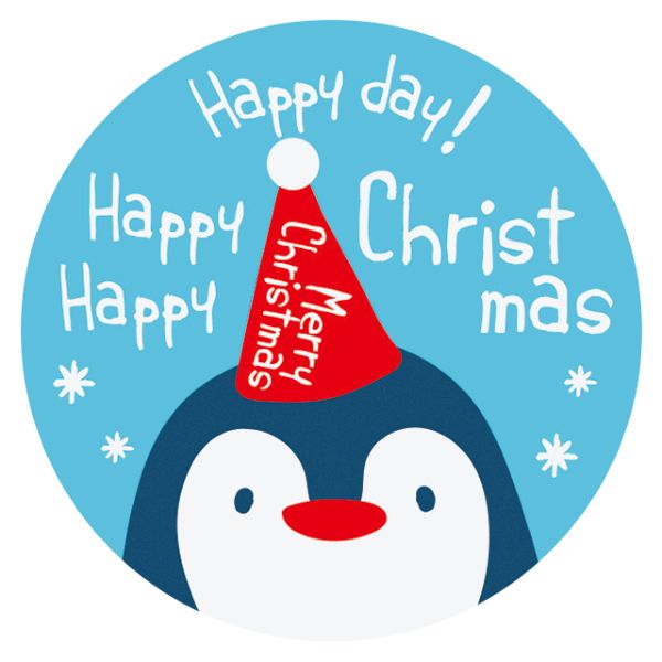 クリスマススノーベア シール-2/ペンギン(100枚)