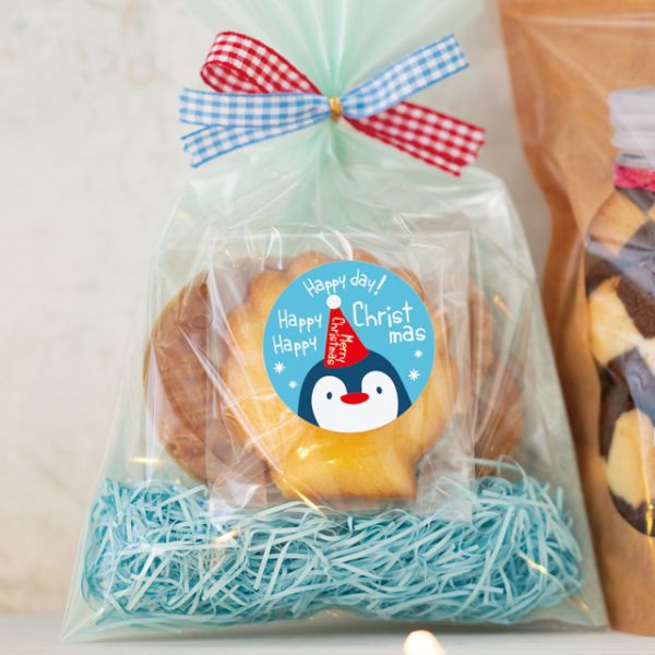 クリスマススノーベア シール-2/ペンギン(100枚)