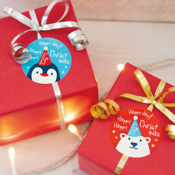 クリスマススノーベア シール-2/ペンギン(100枚)