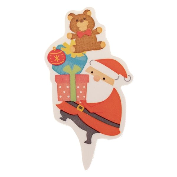 弁当ピック クリスマスチャビーサンタ ケーキピック-1(100枚) ヘッズ