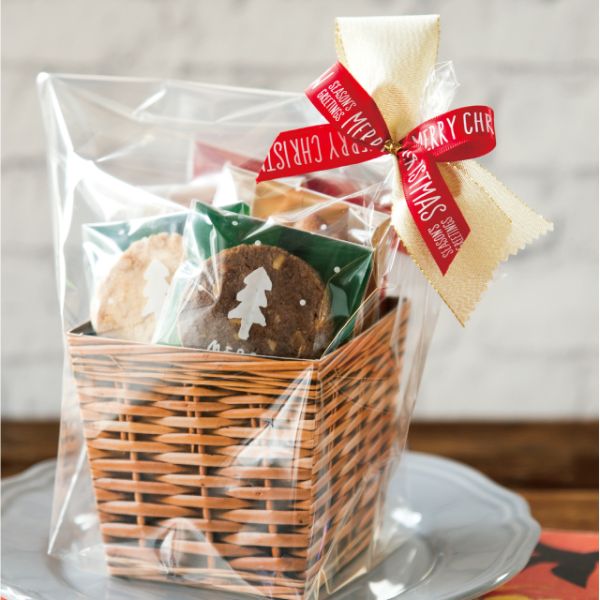 クリスマスプリントリボンワイヤータイ-1/レッド(30個) ヘッズ