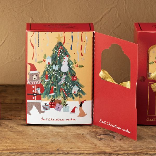 贈答箱 クリスマスベアラーウィンドウギフトボックス-S(20枚) ヘッズ