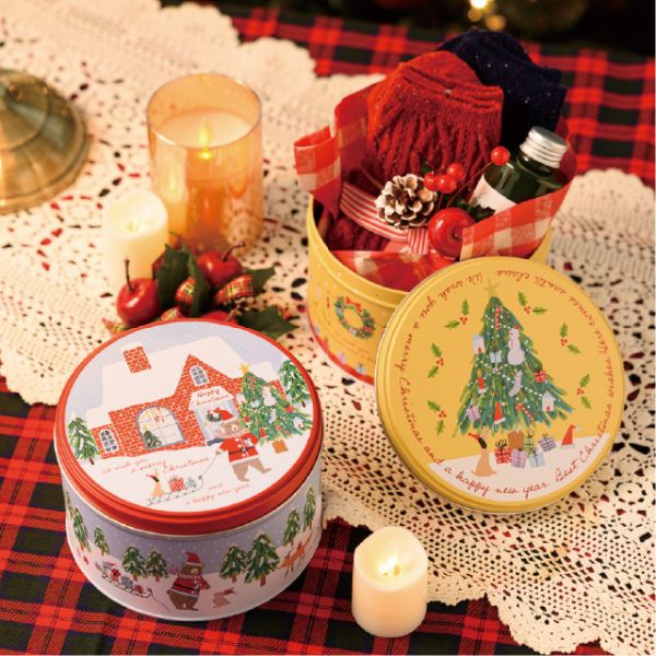 贈答箱 クリスマスベアラーギフト缶-1(6個) ヘッズ