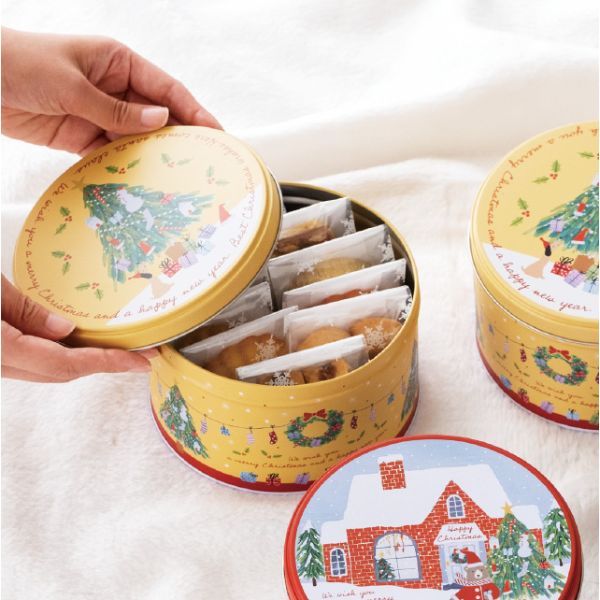 贈答箱 クリスマスベアラーギフト缶-2(6個) ヘッズ