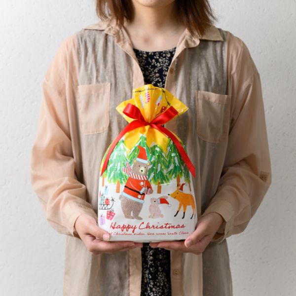 袋 クリスマスベアラーリボン付PEギフトバッグ-S(20枚) ヘッズ