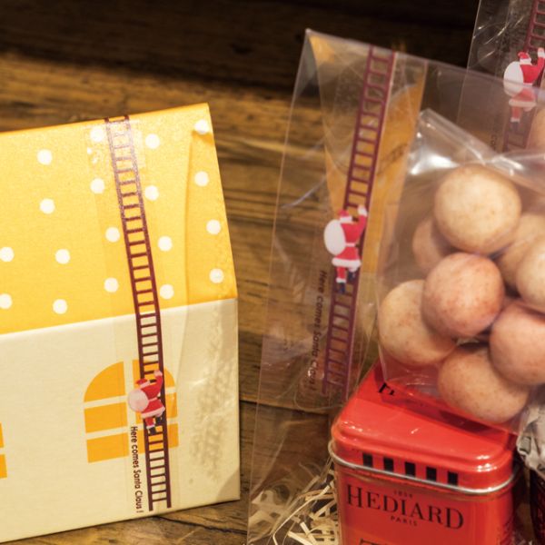 クリスマスポイントシール-4/ハシゴサンタ(60枚) ヘッズ