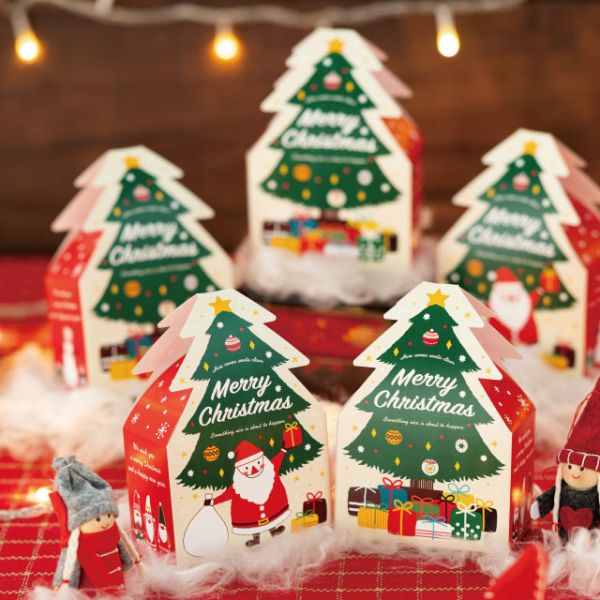 贈答箱 クリスマスミニツリーダイカットボックス-1(20枚) ヘッズ
