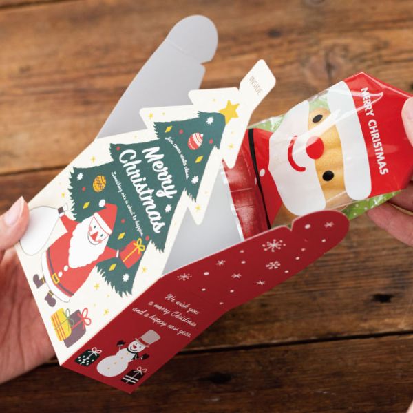 贈答箱 クリスマスミニツリーダイカットボックス-1(20枚) ヘッズ