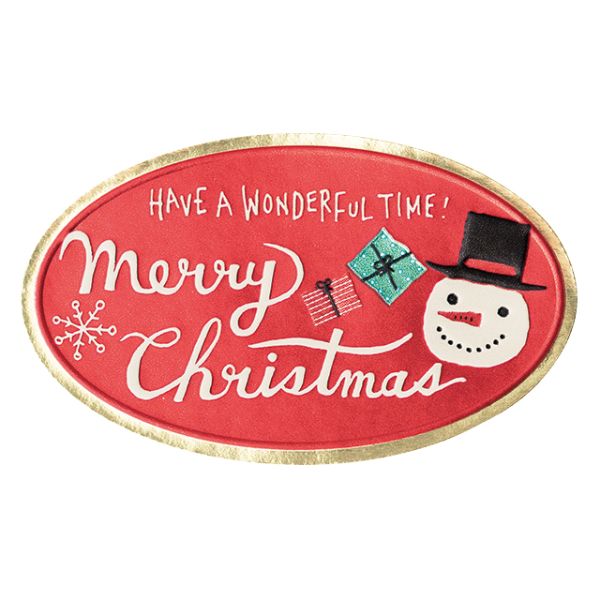 クリスマスミントブルー ギフトシール-2(100枚) ヘッズ