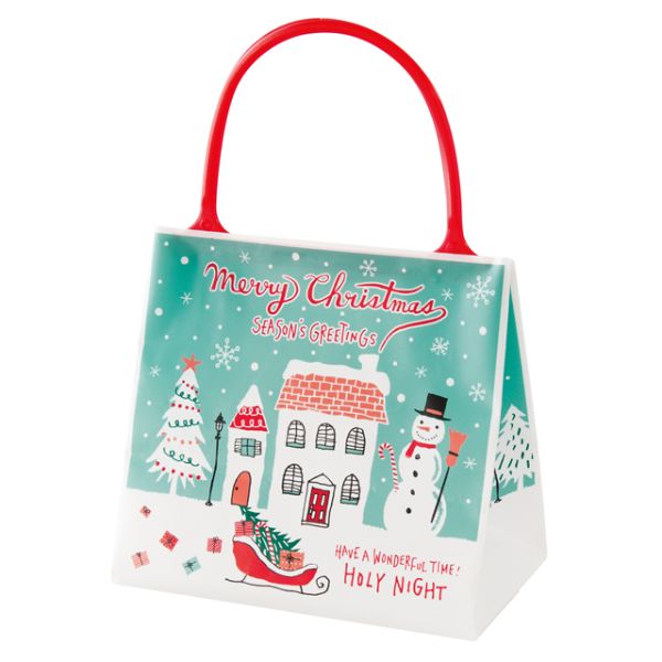 袋 クリスマスミントブルー ギフトバッグ-1(10枚) ヘッズ