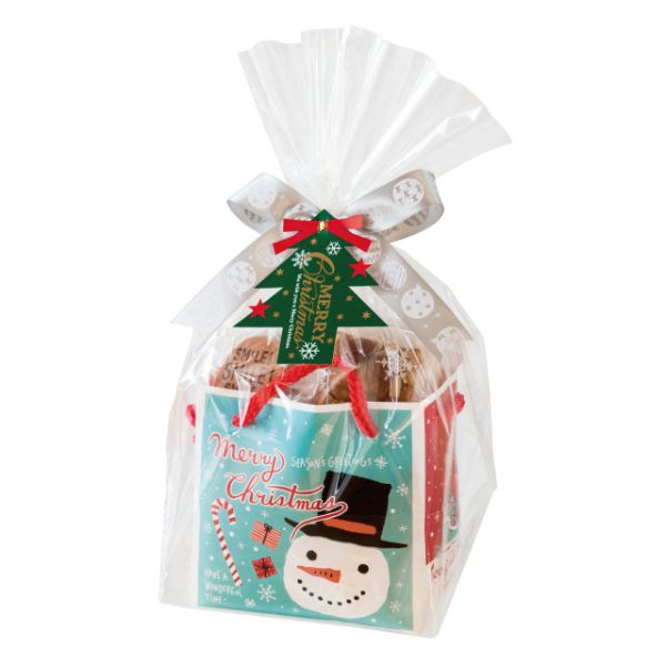 袋 クリスマスミントブルー キューブバッグ-2(20枚) ヘッズ