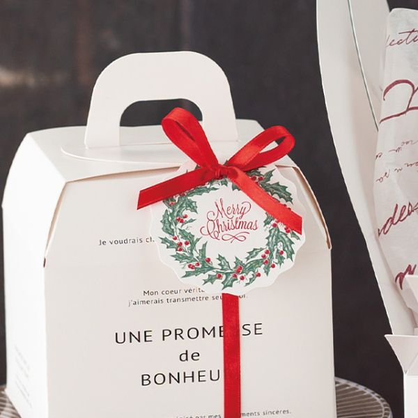 贈答用飾り クリスマスリースタッグ-1(50枚) ヘッズ