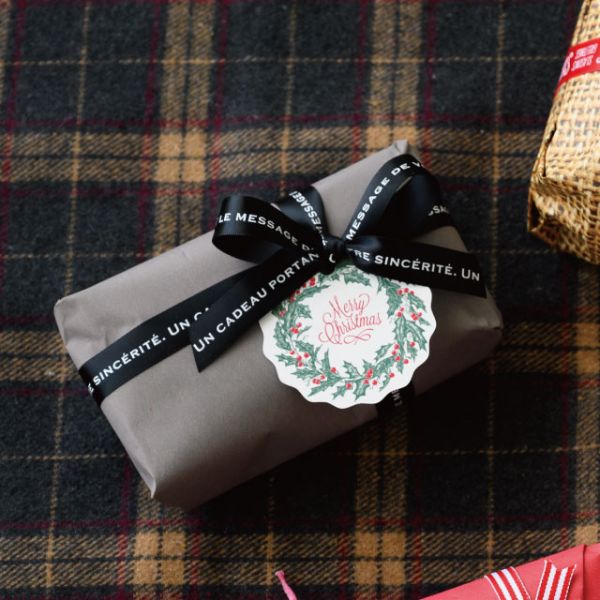 贈答用飾り クリスマスリースタッグ-1(50枚) ヘッズ