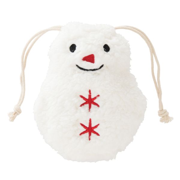 袋 クリスマス雪ダルマ 巾着バッグ-S(10枚) ヘッズ